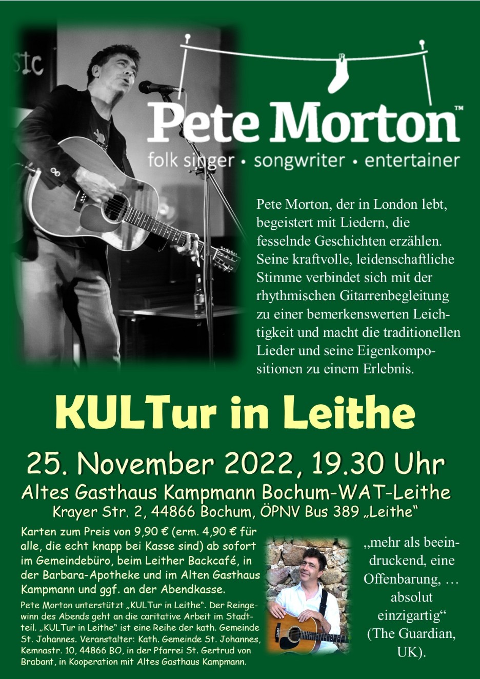 Pete Morton bei KULTur in Leithe